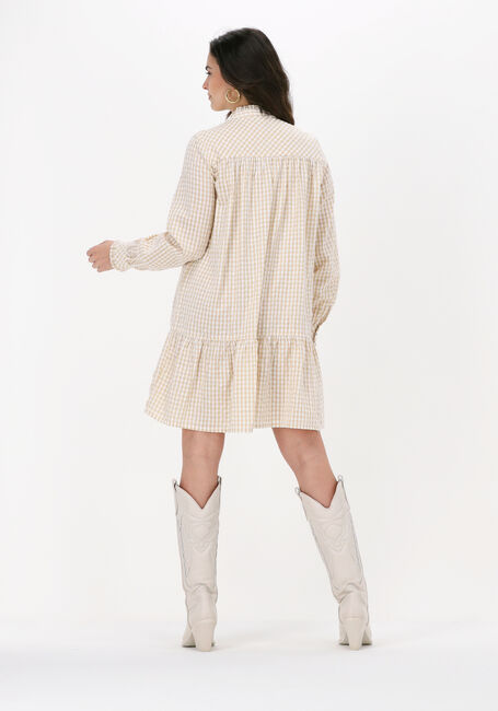 Beige Y.A.S. Mini jurk YASFAWN LS SHIRT DRESS - large