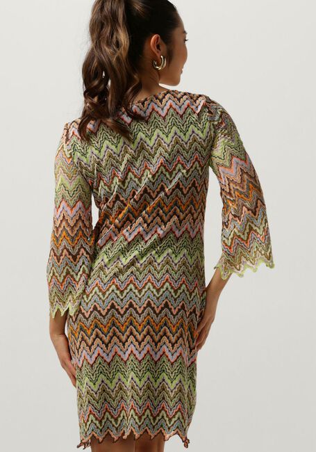 Groene ANA ALCAZAR Mini jurk TUNIC DRESS WITHOUT FRINGES - large