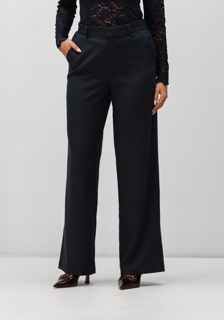 NEO NOIR Pantalon large EMMETT MELANGE PANTS Bleu fonc&eacute; - large