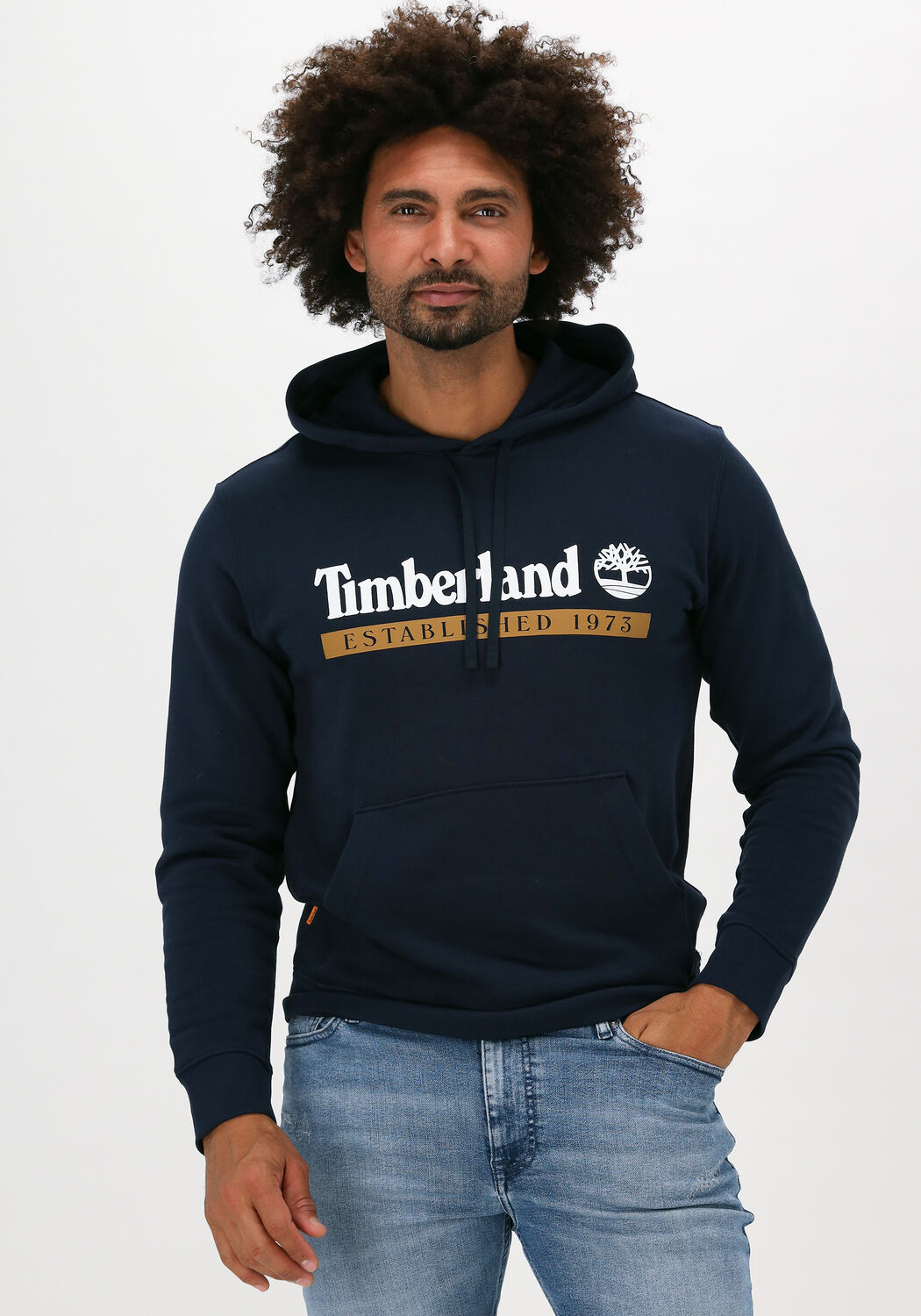 TIMBERLAND Pull ESTAB 1973 HOODIE en bleu Omoda