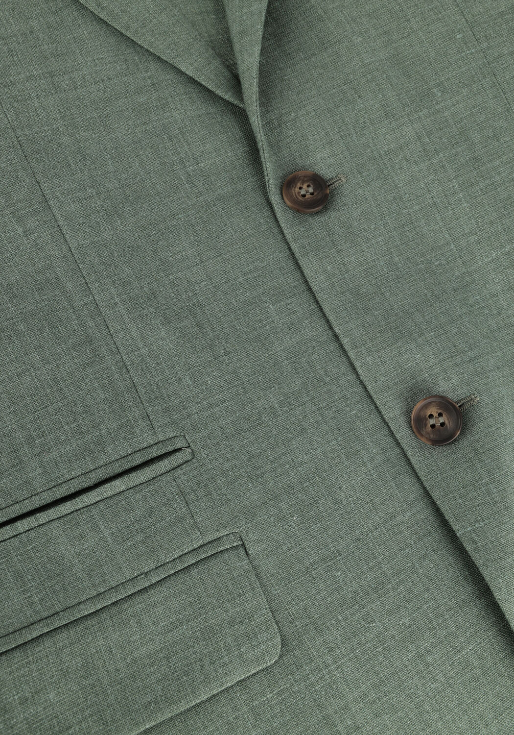 SELECTED MEN SLHSLIM-OASIS LINEN BLZ NOOS Vestons en vert - large