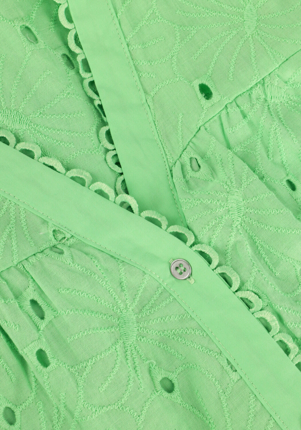 Groene CO'COUTURE Mini jurk POLA ANGLAISE SS DRESS - large