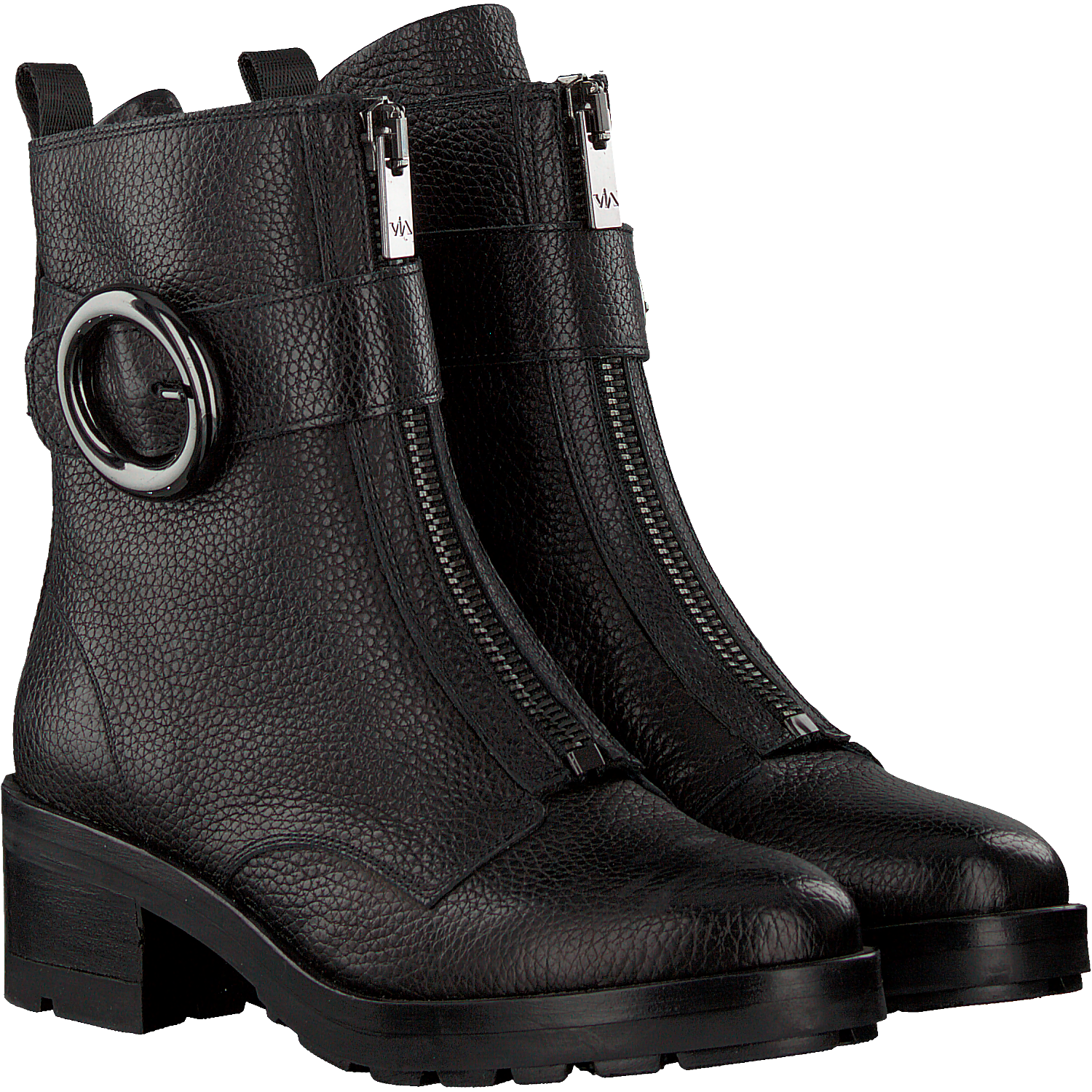 Zwarte VIA VAI Bikerboots STINE BIKER | Omoda