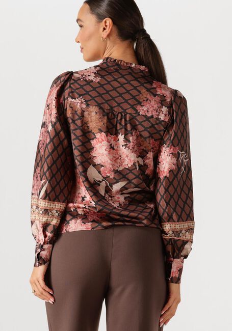 NEO NOIR MASSIMA BOTANICAL BORDER BLOUSE Blouses en marron - large
