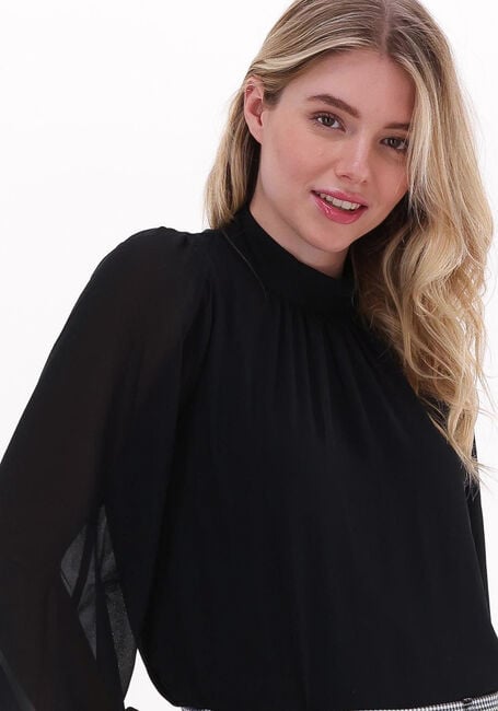 OBJECT MILA L/S HIGH NECK TOP Blouses en noir - large