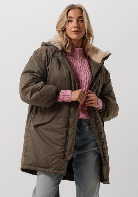 ANOTHER LABEL Veste matelassé RILEY PARKA en vert - large