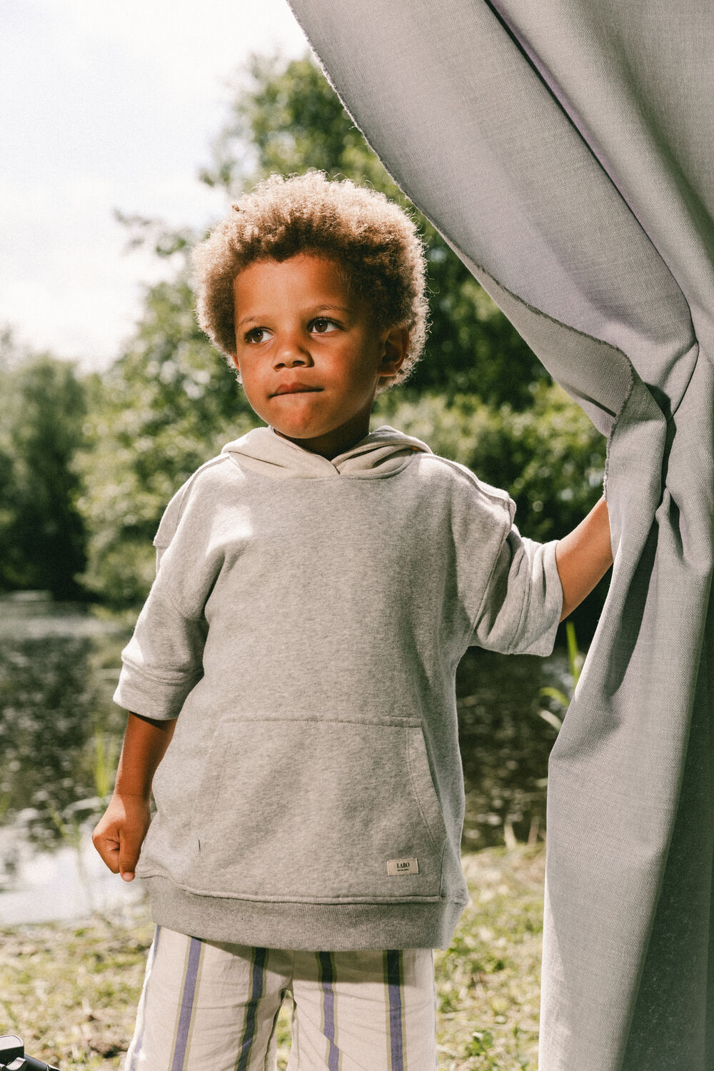 Labo de Colores Chandail PAZ Gris clair - large