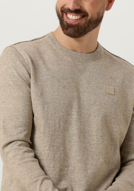 BUTCHER OF BLUE Pull LT CLIFDEN CREW en beige - large