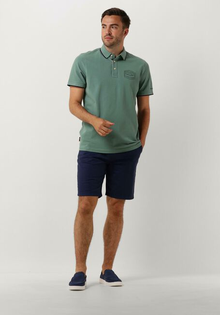 Blauwe PME LEGEND Polo SHORT SLEEVE POLO STRETCH PIQUE PACKAGE - large