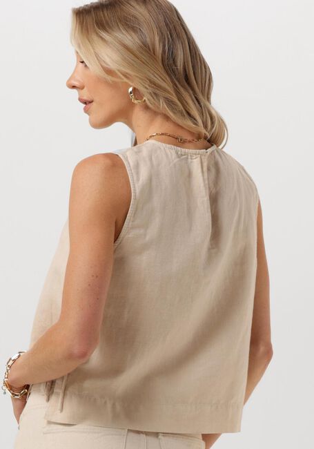 NEO NOIR Haut SVETLANA LINEN TOP en beige - large