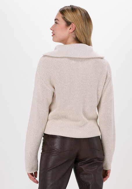 ANOTHER LABEL Pull DARA KNITTED PULL L/S en beige - large