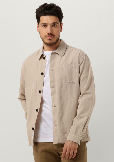 Zand SELECTED HOMME Overshirt SLHLOOSEBLAS-LINEN OVERSHIRT - large