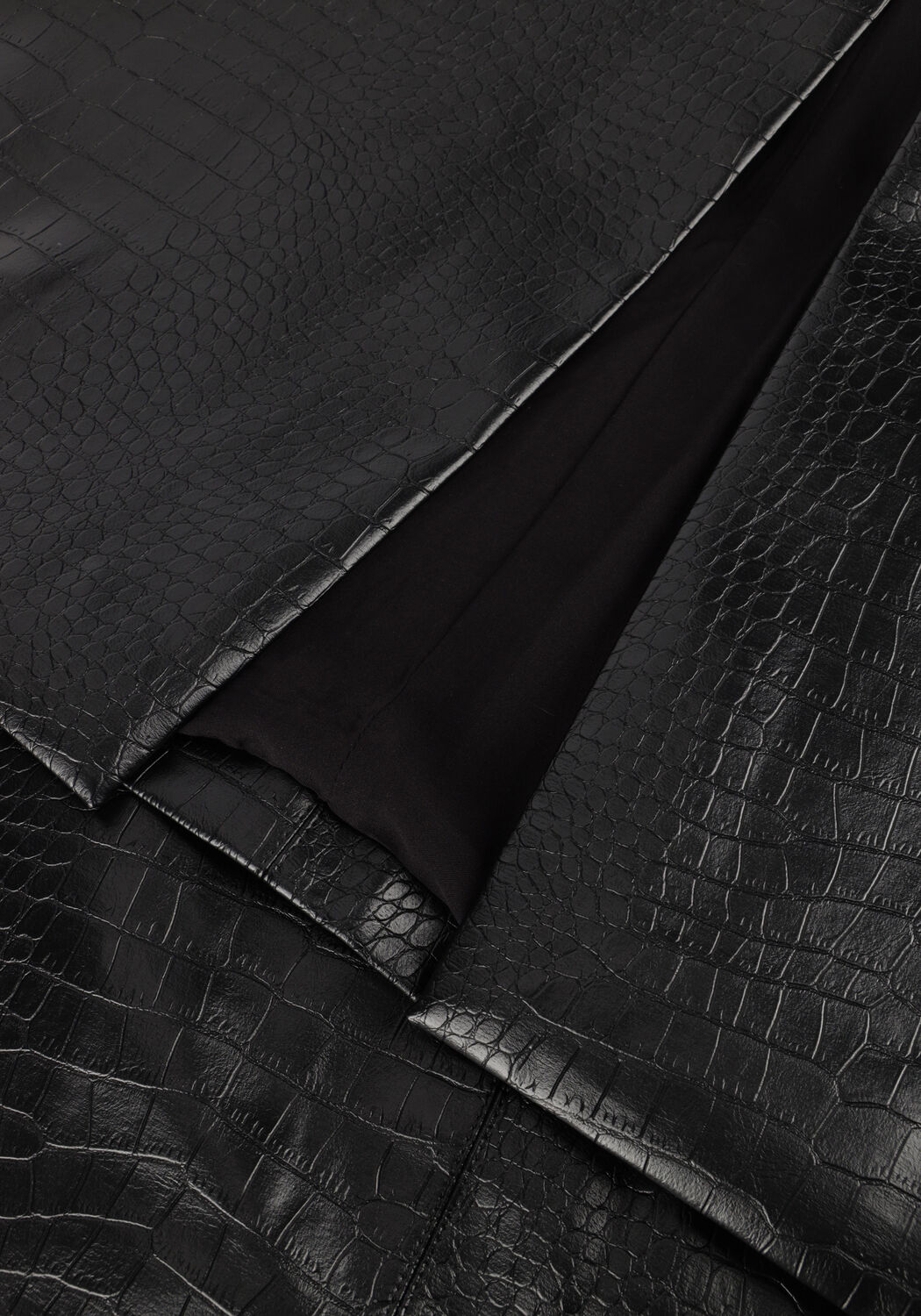 BRUUNS BAZAAR Jupe maxi CROCO TUANELLA SKIRT en noir - large