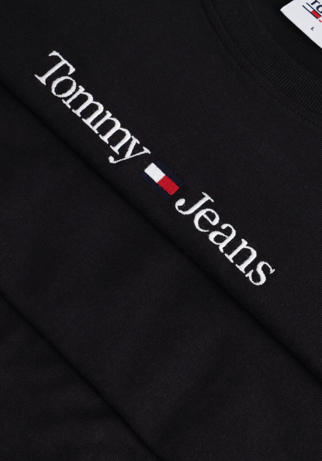 Zwarte TOMMY JEANS T-shirt TJM CLASSIC LINEAR LOGO TEE - large