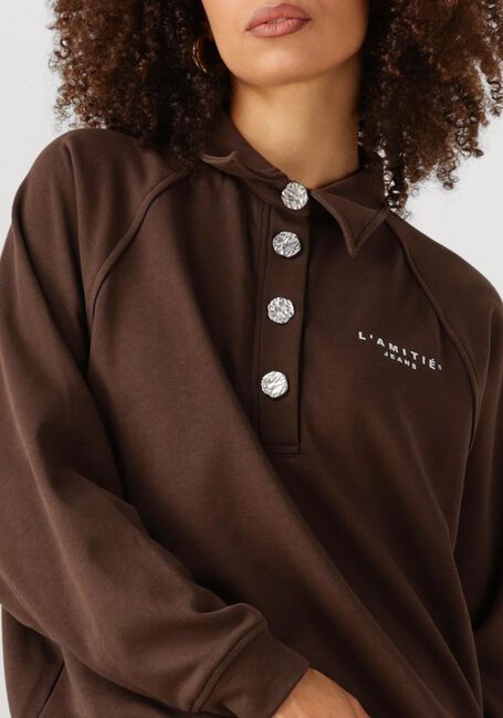 Bruine HAUTE L'AMITIÉ Sweater POLO LOGO SWEAT - large