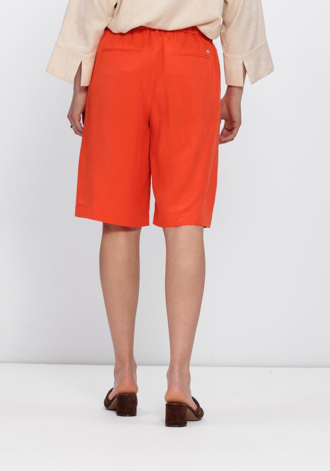Oranje MOS MOSH Broeken/jumpsuits MMBAI ALEXIS SHORTS - large