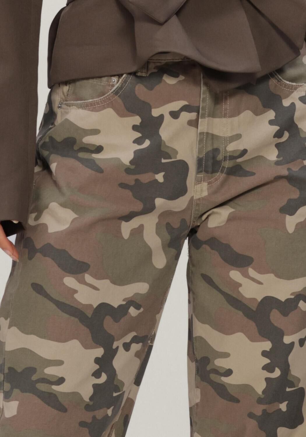 CATWALK JUNKIE Straight leg jeans CAMO SUPER BARREL FIT JEANS en multicolore - large