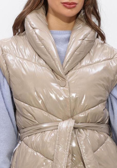 DANTE6 Veste sans manches LEVIT WAISTCOAT en taupe - large