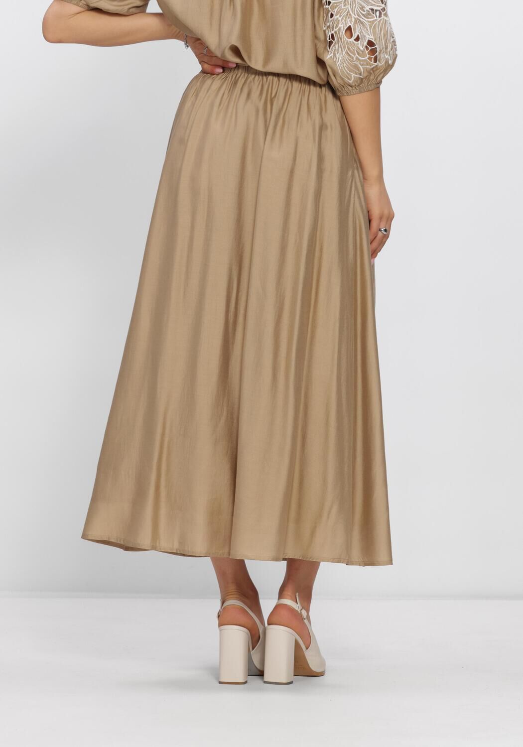 NUKUS Jupe maxi FLOORTJE SKIRT en camel - large