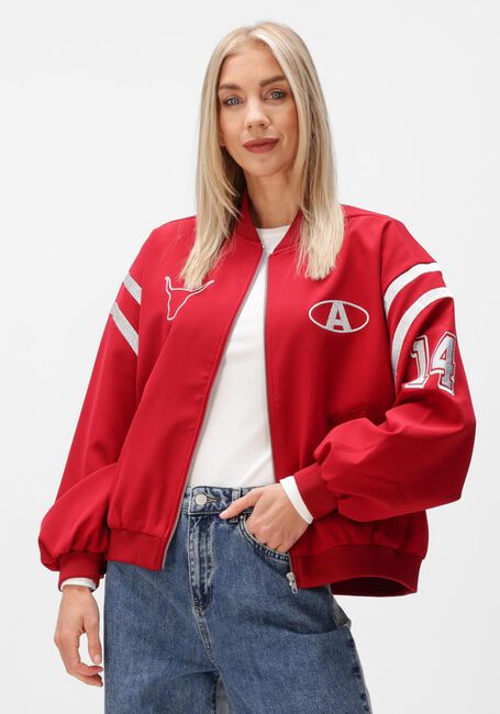 ALIX THE LABEL Jack LADIES WOVEN TAPE JACKET Bordeaux - large