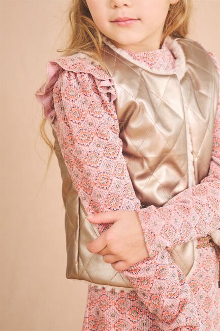 NONO Gilet KATE REVERSIBLE FUR GILETTE en beige - large