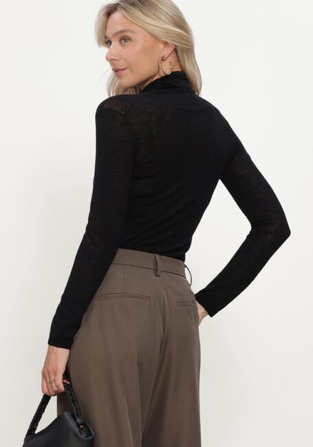 SELECTED WOMEN Haut SLWVENDY WOOL LS KNIT ROLL NECK en noir - large