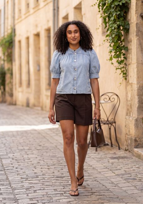 Lichtblauwe CO'COUTURE  ASJACC DENIM BLOUSE - large