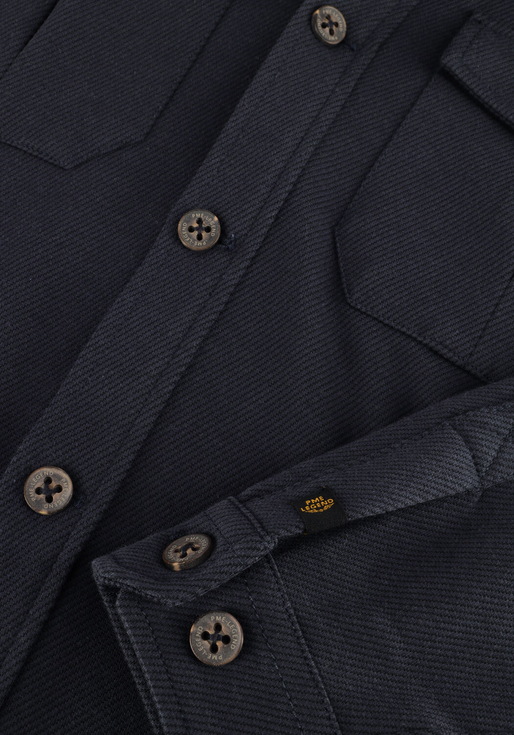 PME LEGEND Surchemise COMFORT HEAVY TWILL/OVERSHIRT 2 Bleu fonc&eacute; - large