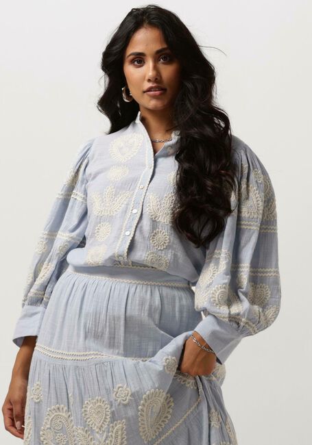 Lichtblauwe ANTIK BATIK  RONY BLOUSE - large