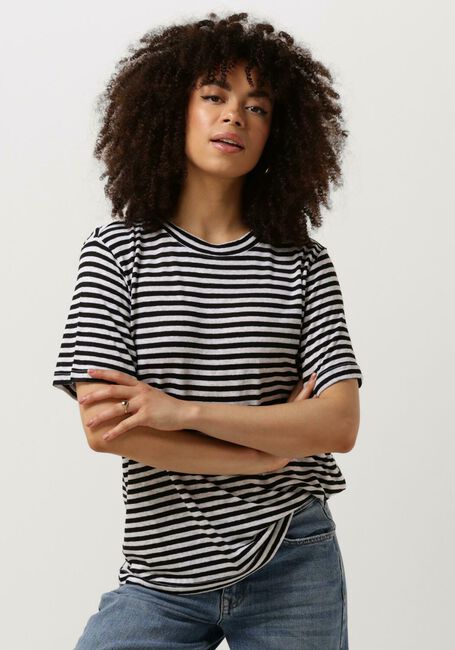 MY ESSENTIAL WARDROBE T-shirt LISAMW STRIPED TEE en noir - large