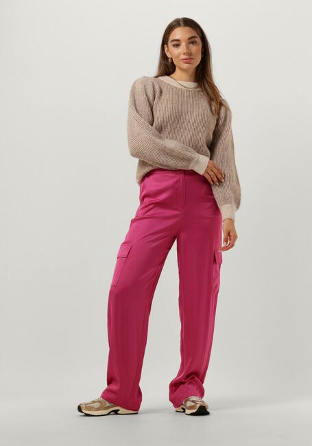 Beige SELECTED WOMEN Trui SLFLILO LS KNIT O-NECK - large