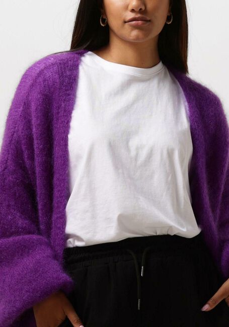 AMERICAN DREAMS Gilet LEE MIDI CARDIGAN en violet - large