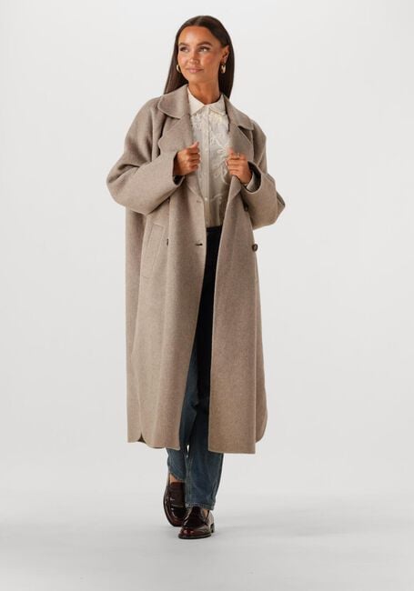SUMMUM Manteau JACKET CLASSIC WOOL en beige - large