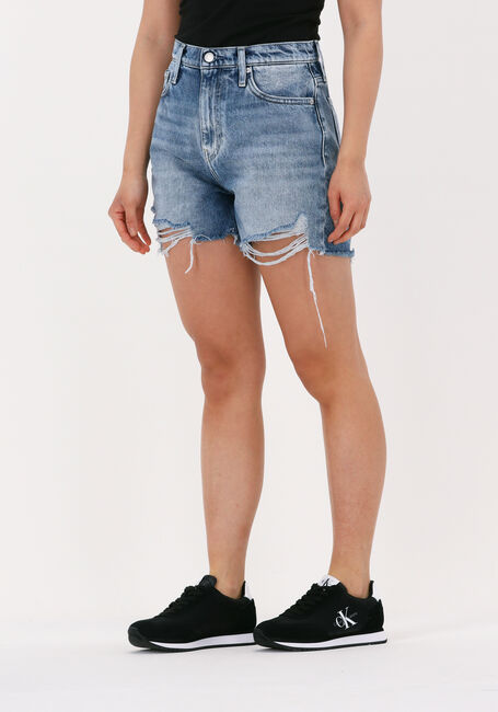 CALVIN KLEIN Pantalon courts MOM SHORT en bleu - large