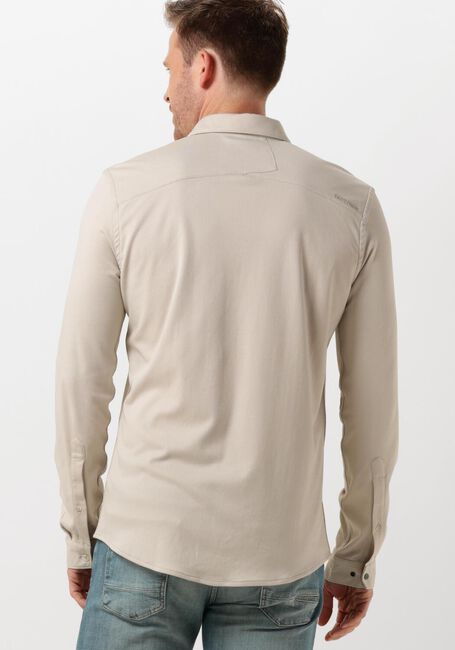 CAST IRON Chemise décontracté LONG SLEEVE SHIRT CF TEC TONE INTERLOCK JERSEY en beige - large