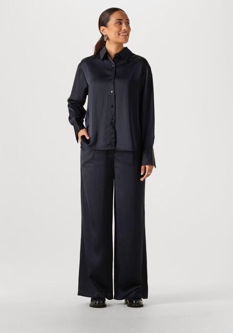 Donkerblauwe WITHBLACK Pantalon WBLDAGMAR SATEEN PANT - large
