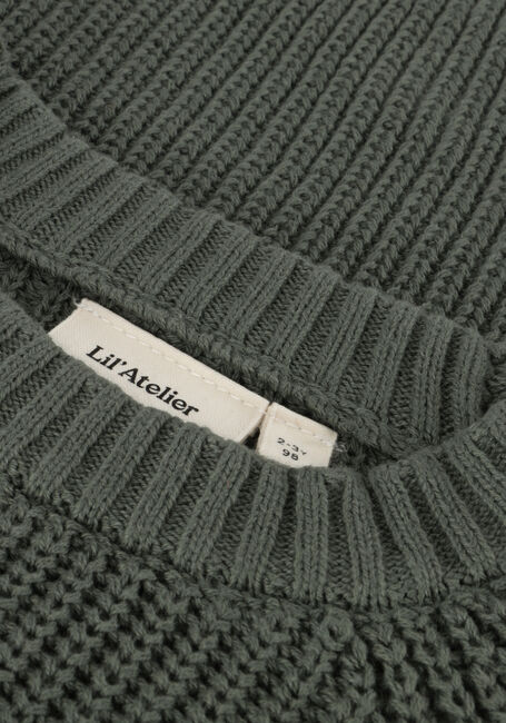LIL' ATELIER Pull NMMEMLE LS KNIT en vert - large