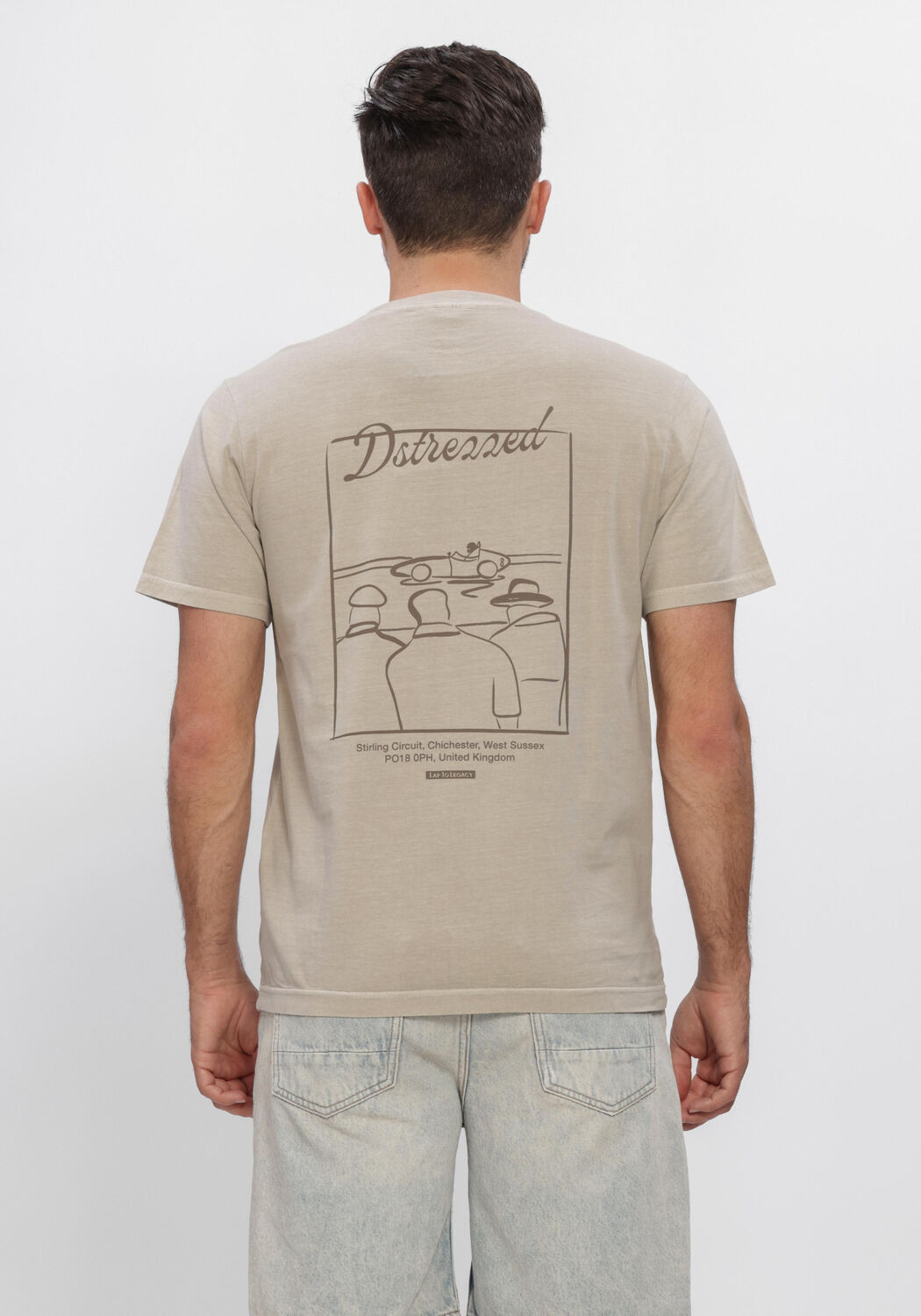 DSTREZZED T-shirt NICKOLAS TEE Sable - large