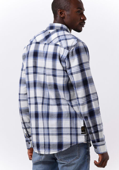 PME LEGEND Chemise décontracté LONG SLEEVE SHIRT CTN TWILL CHECK en bleu - large