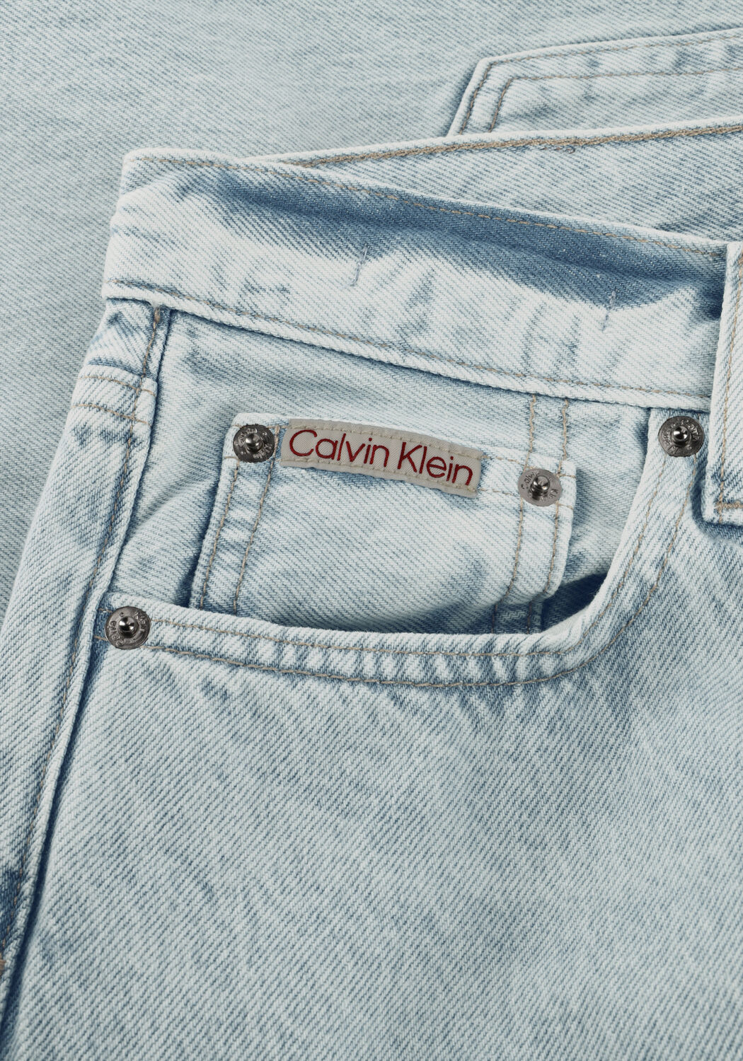 CALVIN KLEIN Wide jeans LOW RISE BAGGY Bleu clair - large