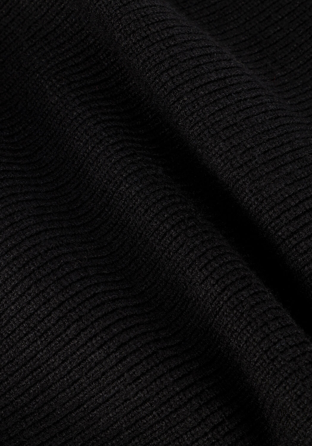 Zwarte Y.A.S. Mini jurk YASDALMA LS ZIP KNIT DRESS - large