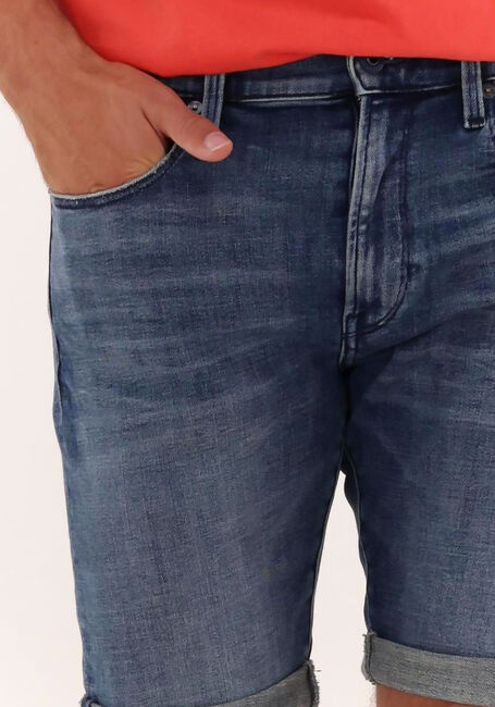 Blauwe G-STAR RAW Jeans 3301 SLIM SHORT - large