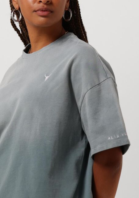 ALIX THE LABEL T-shirt LADIES KNITTED SWEAT TSHIRT en gris - large