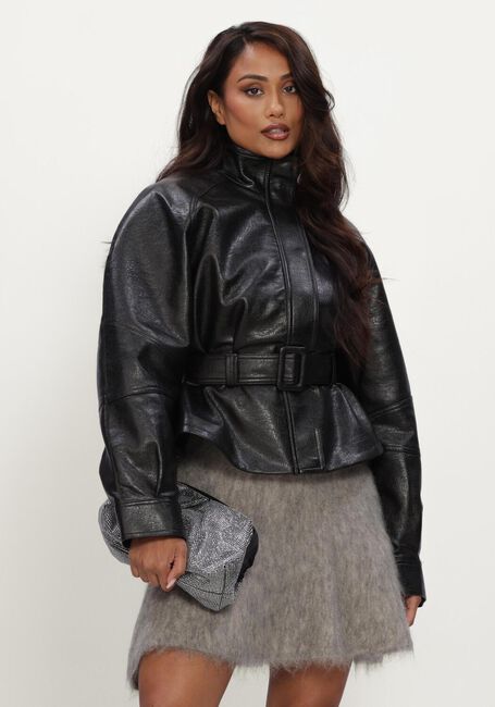 Zwarte NEO NOIR Leren jas JACLYN FAUX LEATHER JACKET - large