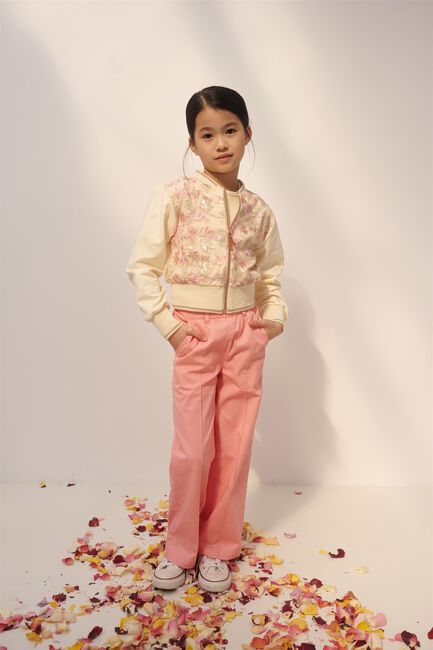 NONO Pantalon large SAYLA STRETC TWILL PANTS en rose - large