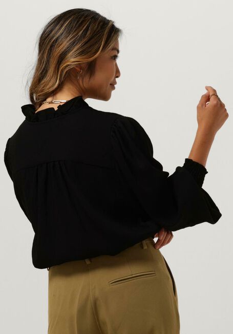 CO'COUTURE SUEDA FRILL SHIRT Blouses en noir - large