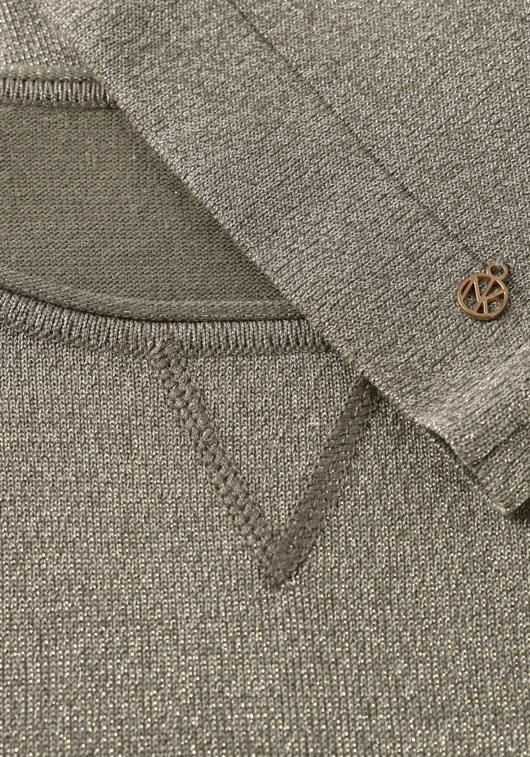 NUKUS Haut ANITA TOP LUREX en bronze - large