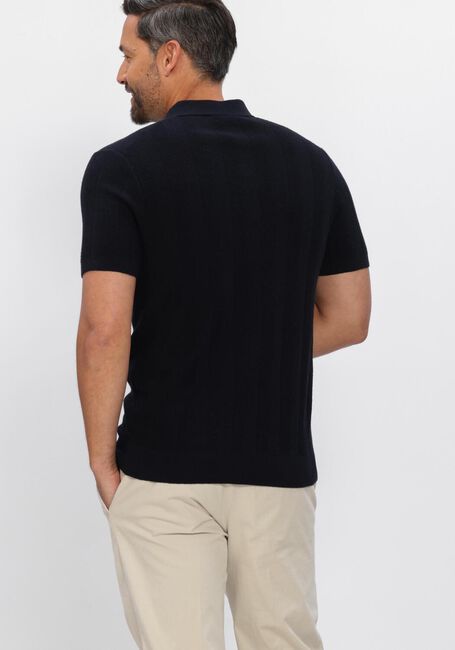 PROFUOMO Polo POLO SS COTTON LINEN Bleu fonc&eacute; - large