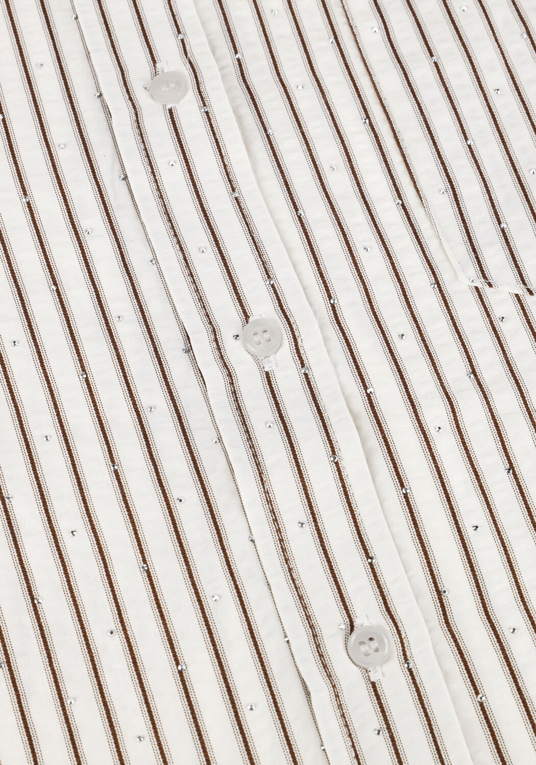 NEO NOIR DALMA CREPE STONE SHIRT Blouses Cr&egrave;me - large