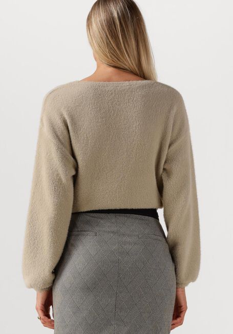 Beige JANSEN AMSTERDAM Truien/vesten CAILY TRUI P 150 ROUND NECKLINE - large